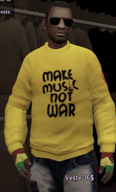 Make music not War Sweater